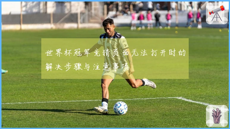 世界杯冠军竞猜页面无法打开时的解决步骤与注意事项